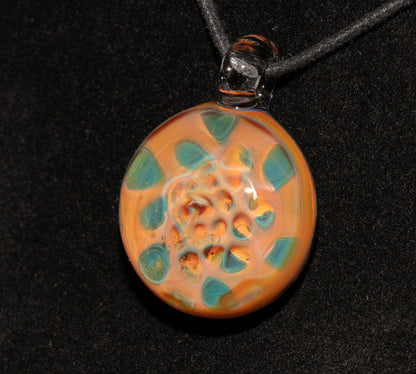 Galactic Depth Art Creation | Honeycomb Glass Necklace | Ethereal Fumed Pendant | Borosilicate Jewelry