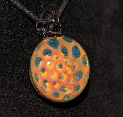 Heady Borosilicate Jewelry | Galactic Depth Art Creation | Ethereal Fumed Pendant | Lotus Pod Glass Necklace