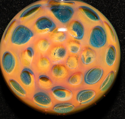 Heady Borosilicate Jewelry | Galactic Depth Art Creation | Ethereal Fumed Pendant | Lotus Pod Glass Necklace