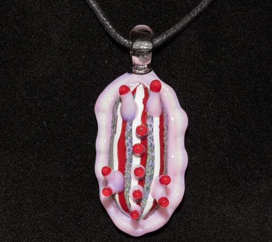 Colorful Glass Sea Slug | Nudibranch Ocean Pendant | Reef Inspired Borosilicate Necklace | Beachy Festival Jewelry