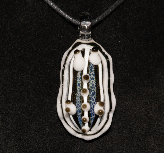 Handmade Glass Nudibranch Pendant | Borosilicate Sea Slug Jewelry | Coral Reef Ocean Necklace | Summer Lagoon Style