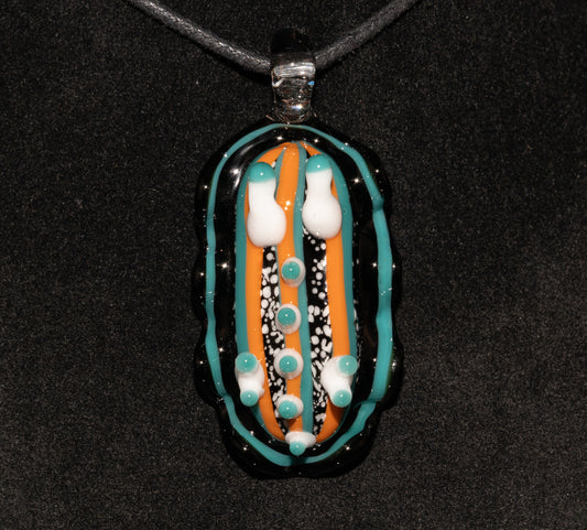 Ocean Inspired Nudibranch | Glass Sea Slug Reef Pendant | Handmade Borosilicate Beach Necklace | Coastal Lover Gift