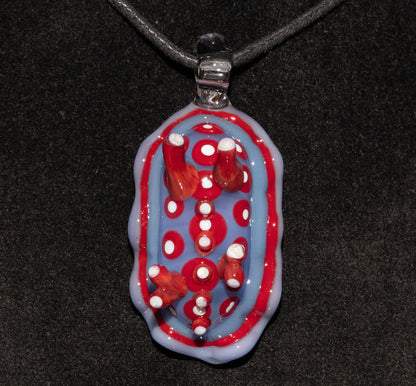 Borosilicate Nudibranch Necklace | Glass Sea Slug Pendant | Tropical Coral Reef Jewelry | Ocean Lover Gift