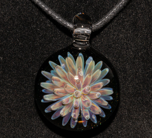 Imploded Nebula Star Pendant | Handmade Glass Necklace | Borosilicate Jewelry Gift | Cosmic Statement Piece