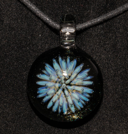 Space Inspired Star Pendant | Nebula Implosion Necklace | Artisan Glass Jewelry | Sparkle Back Design