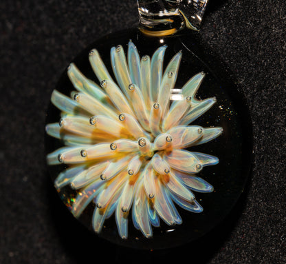 Star Implosion Glass Pendant | Nebula Art Necklace | Handcrafted Borosilicate Jewelry | Celestial Statement Piece