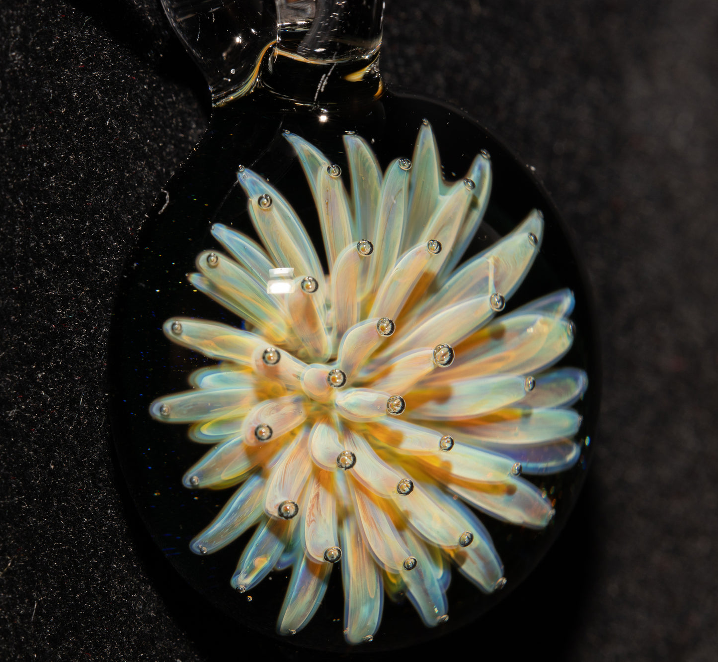 Star Implosion Glass Pendant | Nebula Art Necklace | Handcrafted Borosilicate Jewelry | Celestial Statement Piece