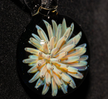 Star Implosion Glass Pendant | Nebula Art Necklace | Handcrafted Borosilicate Jewelry | Celestial Statement Piece