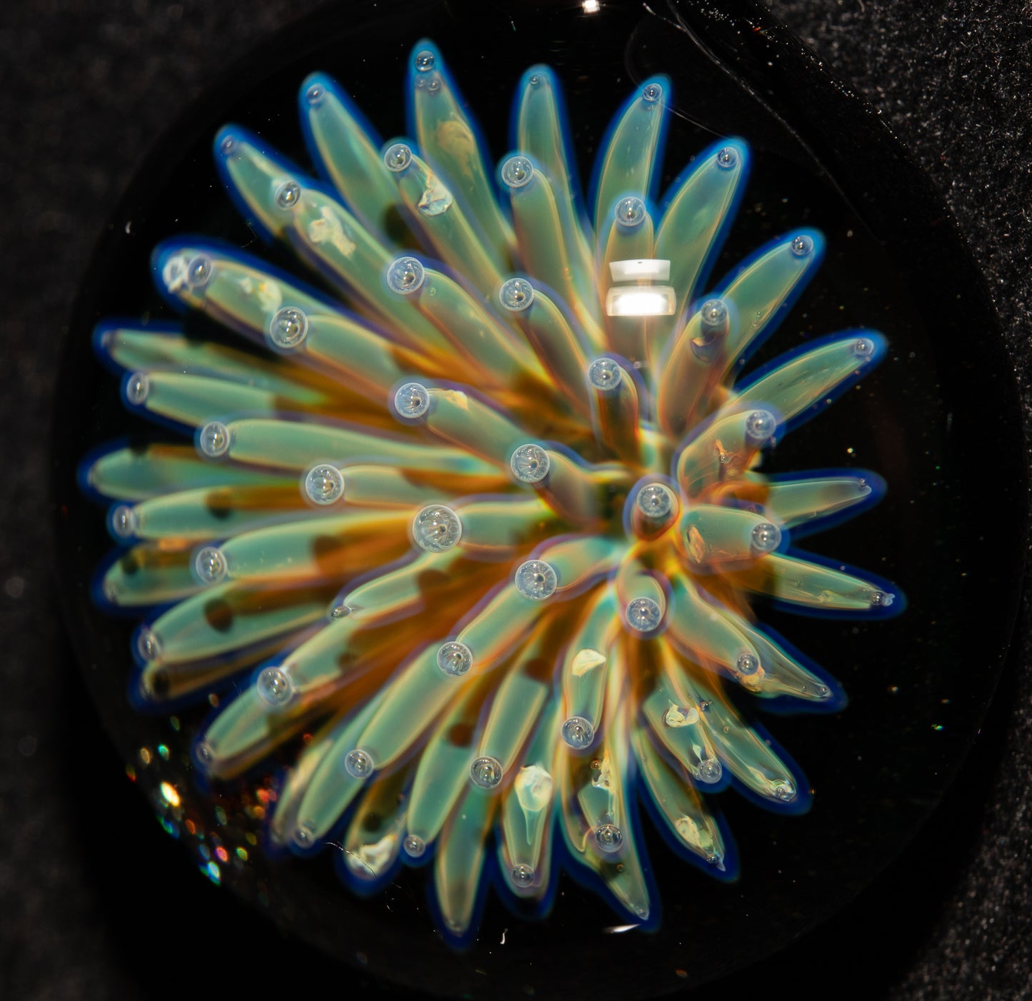 Galaxy Star Pendant | Imploded Glass Necklace | Handmade Boro Jewelry | Deep Space Inspired Design