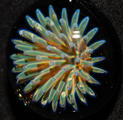 Galaxy Star Pendant | Imploded Glass Necklace | Handmade Boro Jewelry | Deep Space Inspired Design