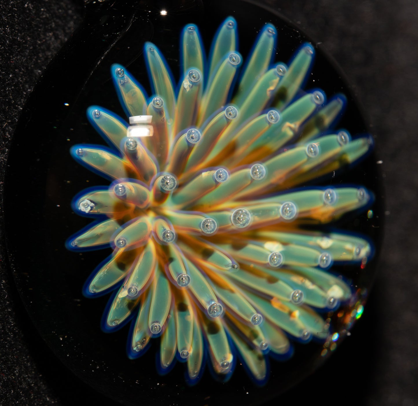 Galaxy Star Pendant | Imploded Glass Necklace | Handmade Boro Jewelry | Deep Space Inspired Design