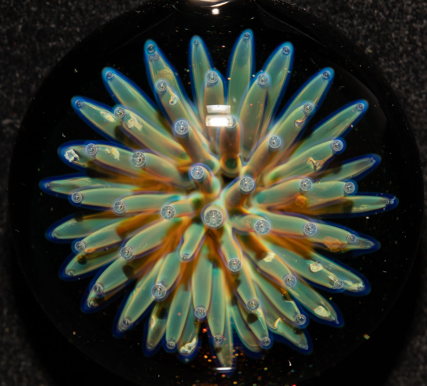 Galaxy Star Pendant | Imploded Glass Necklace | Handmade Boro Jewelry | Deep Space Inspired Design