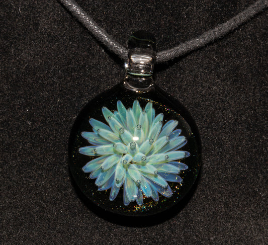 Nebula Star Glass Pendant | Implosion Art Necklace | Handmade Borosilicate Jewelry | Galaxy Inspired Gift