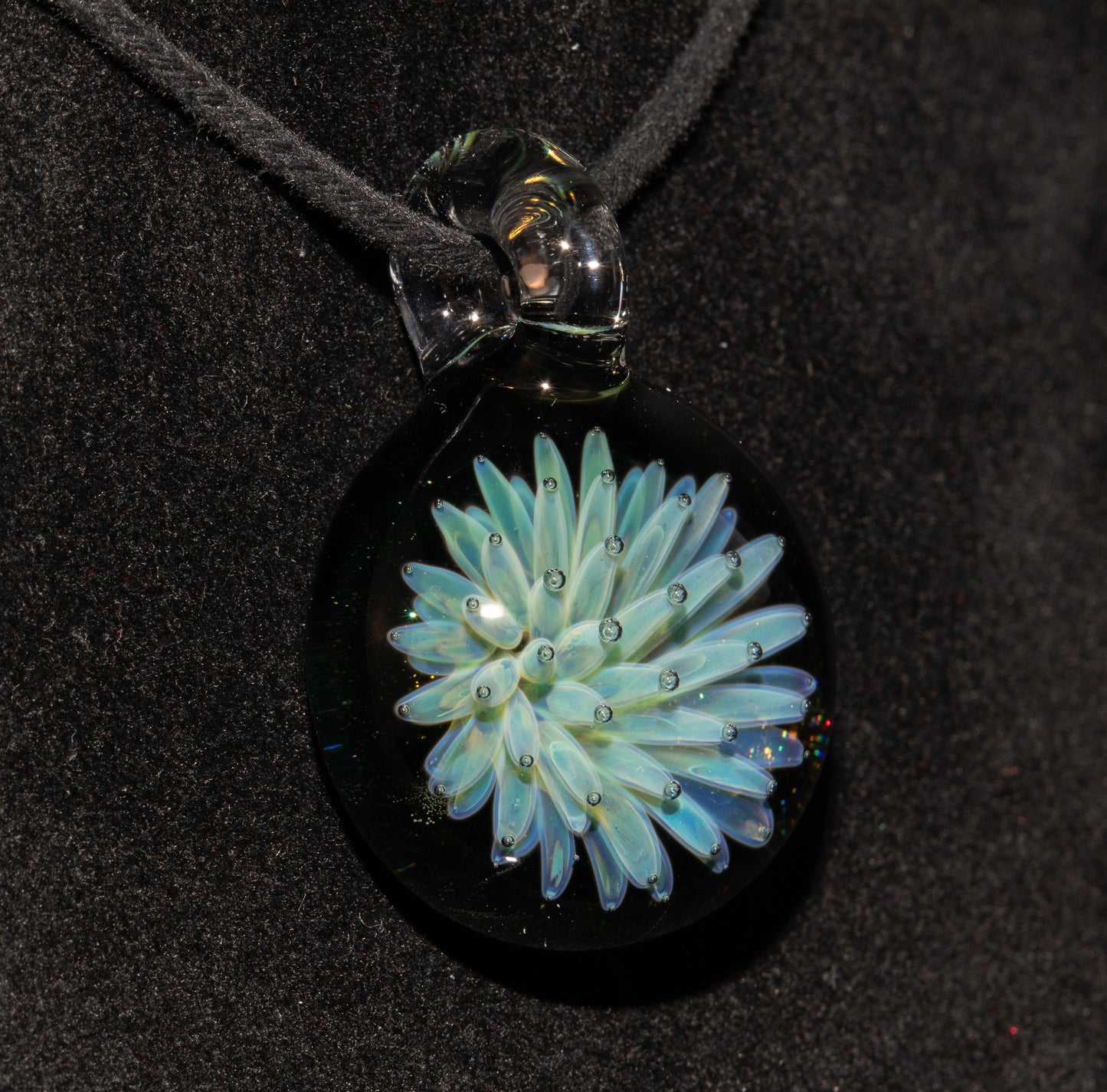 Nebula Star Glass Pendant | Implosion Art Necklace | Handmade Borosilicate Jewelry | Galaxy Inspired Gift
