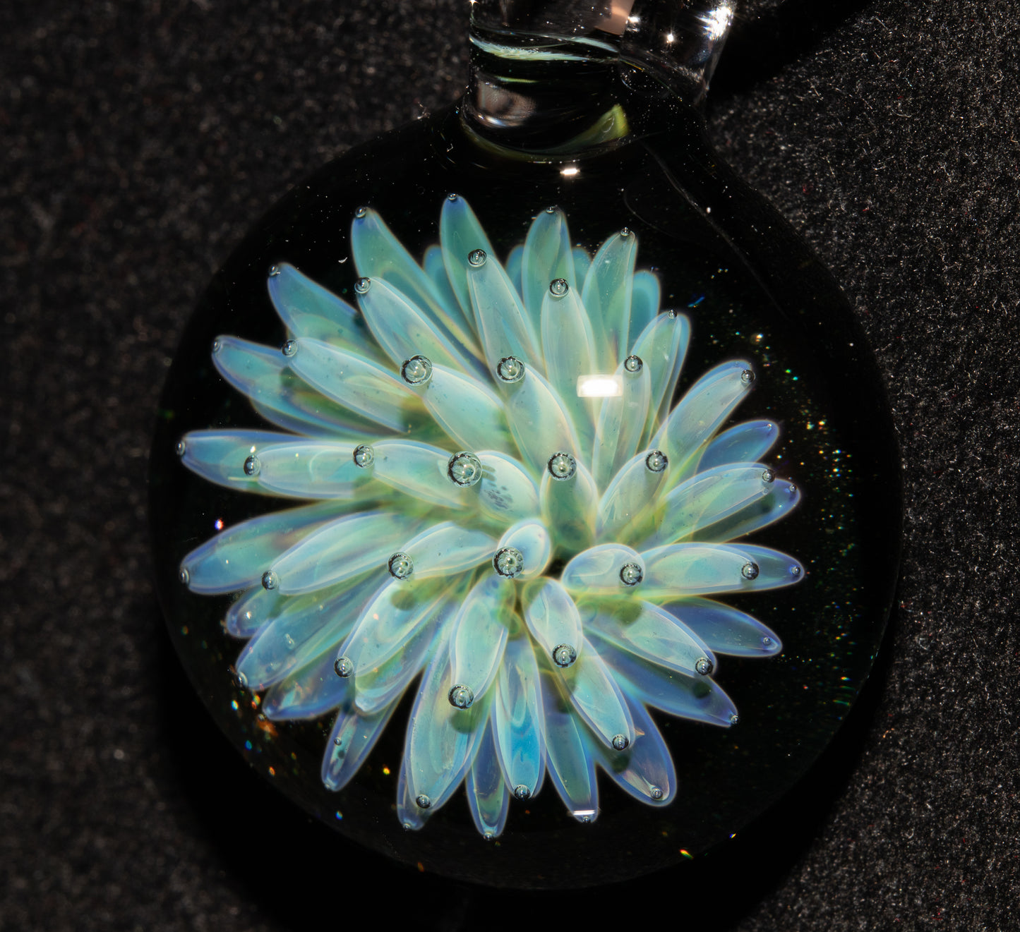 Nebula Star Glass Pendant | Implosion Art Necklace | Handmade Borosilicate Jewelry | Galaxy Inspired Gift