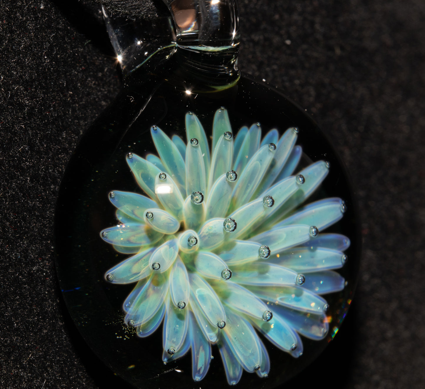 Nebula Star Glass Pendant | Implosion Art Necklace | Handmade Borosilicate Jewelry | Galaxy Inspired Gift