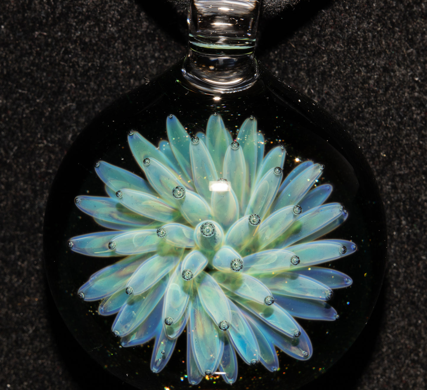 Nebula Star Glass Pendant | Implosion Art Necklace | Handmade Borosilicate Jewelry | Galaxy Inspired Gift