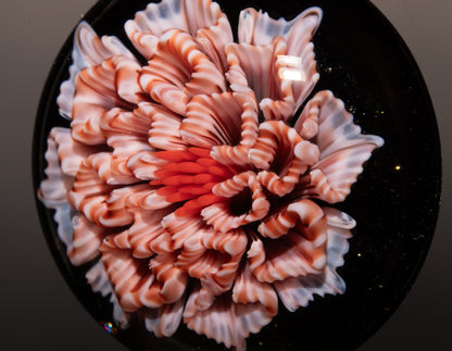 Fantasy Lotus Dahlia | Layered Chrysanthemum Glass Flower | Unique Artisan Jewelry