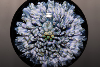 Lotus Bloom | Layered Chrysanthemum Dahlia Pendant | Fantasy Glass Flower Jewelry