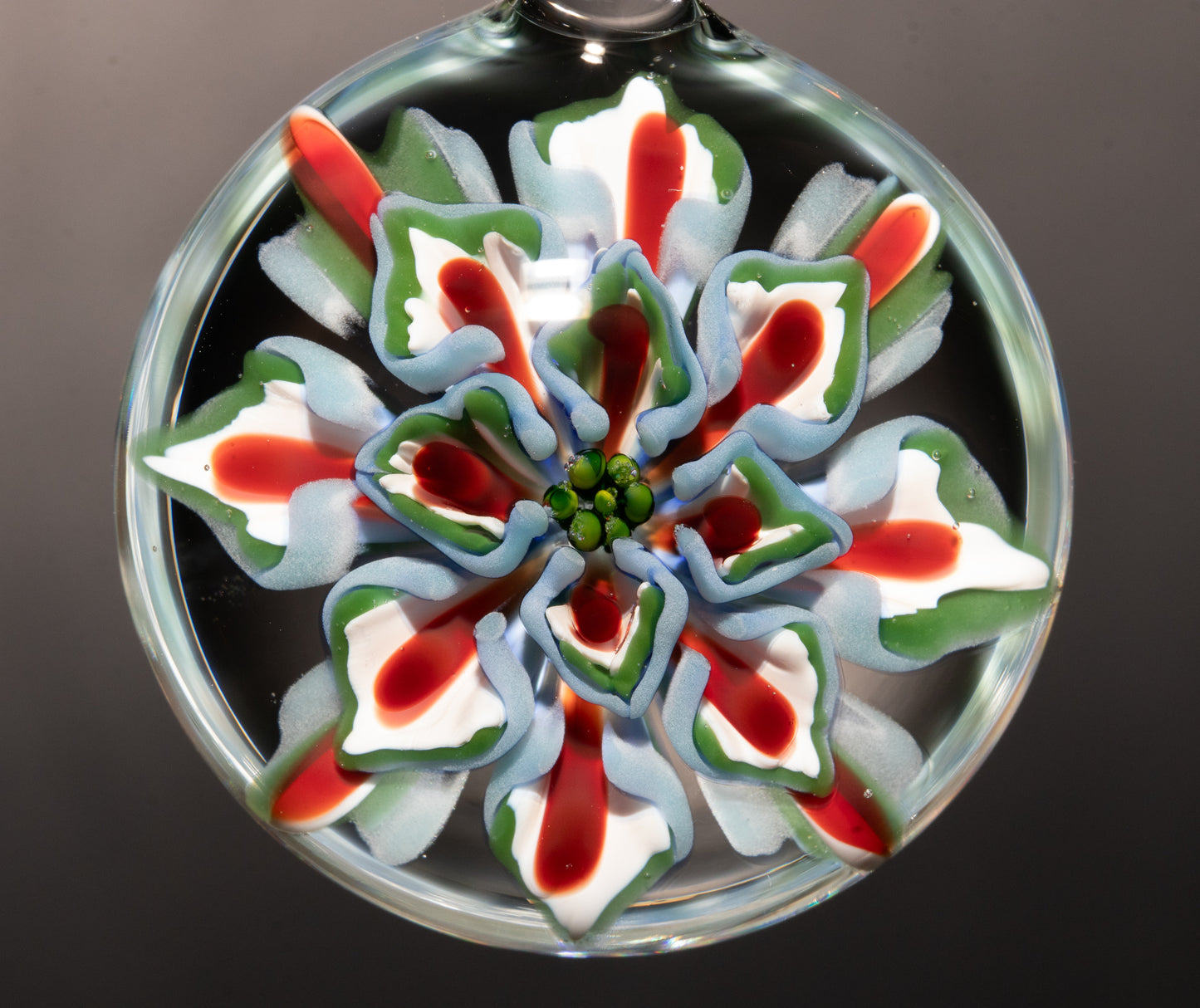 Lotus Chrysanthemum Dream | Multi-Layer Glass Flower | Handmade Jewelry Art