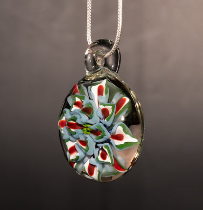 Lotus Chrysanthemum Dream | Multi-Layer Glass Flower | Handmade Jewelry Art