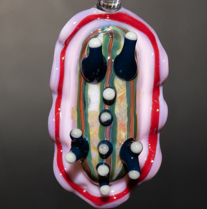 Ocean Inspired Nudibranch | Glass Sea Slug Reef Pendant | Handmade Borosilicate Beach Necklace | Coastal Lover Gift