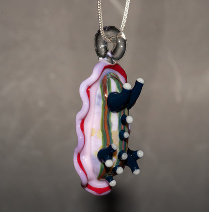 Ocean Inspired Nudibranch | Glass Sea Slug Reef Pendant | Handmade Borosilicate Beach Necklace | Coastal Lover Gift