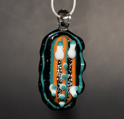 Ocean Inspired Nudibranch | Glass Sea Slug Reef Pendant | Handmade Borosilicate Beach Necklace | Coastal Lover Gift