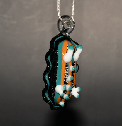 Ocean Inspired Nudibranch | Glass Sea Slug Reef Pendant | Handmade Borosilicate Beach Necklace | Coastal Lover Gift