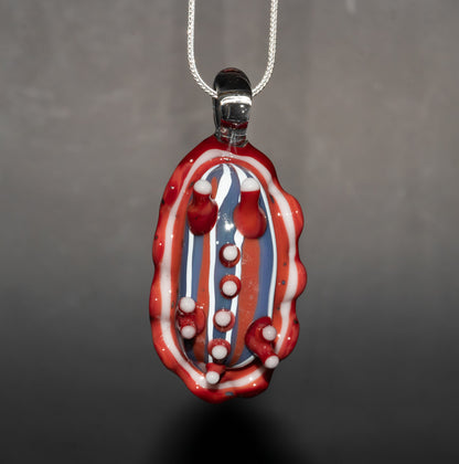 Artistic Sea Slug Necklace | Glass Nudibranch Ocean Pendant | Reef Inspired Borosilicate Jewelry | Tropical Festival Wear