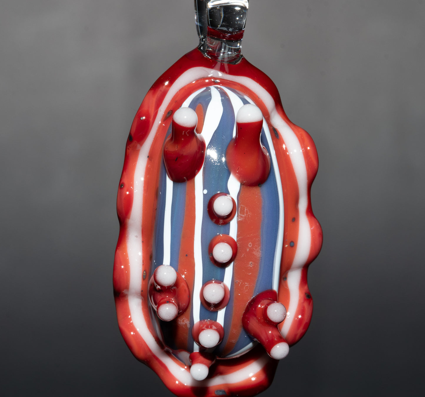 Artistic Sea Slug Necklace | Glass Nudibranch Ocean Pendant | Reef Inspired Borosilicate Jewelry | Tropical Festival Wear