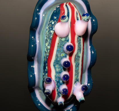 Borosilicate Nudibranch Necklace | Glass Sea Slug Pendant | Tropical Coral Reef Jewelry | Ocean Diving Gift