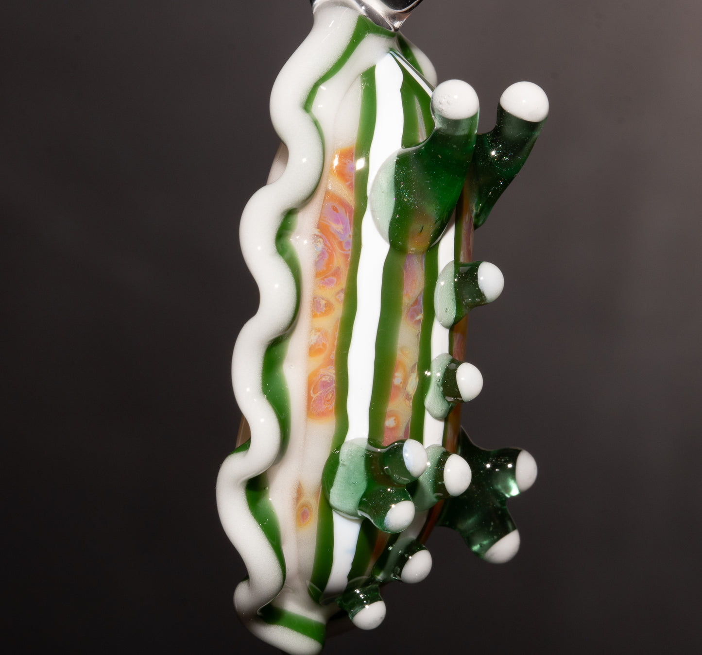 Borosilicate Sea Slug Jewelry | Glass Nudibranch Pendant Necklace | Ocean Coral Beach Art | Summer Lagoon Accessory