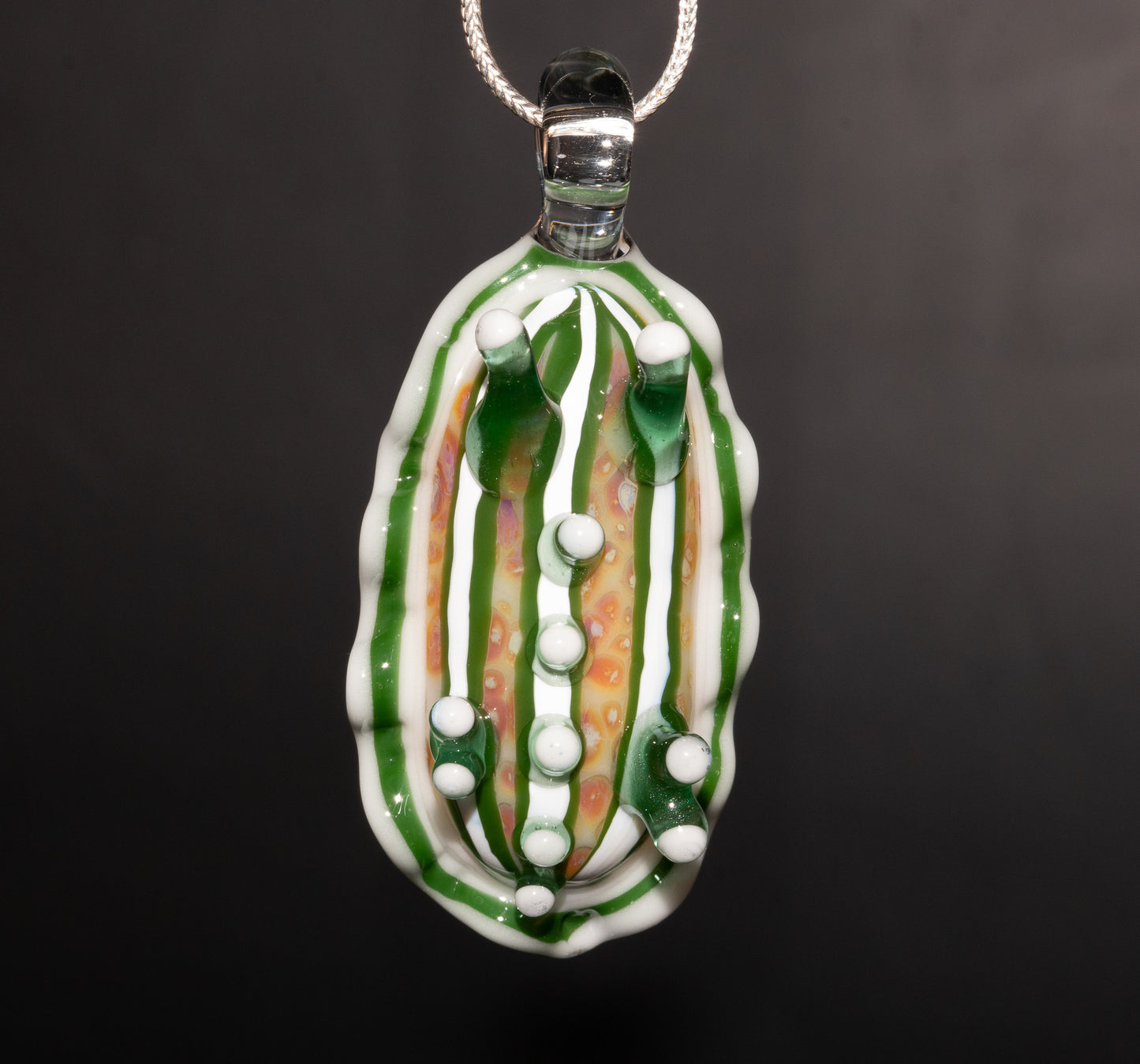 Borosilicate Sea Slug Jewelry | Glass Nudibranch Pendant Necklace | Ocean Coral Beach Art | Summer Lagoon Accessory