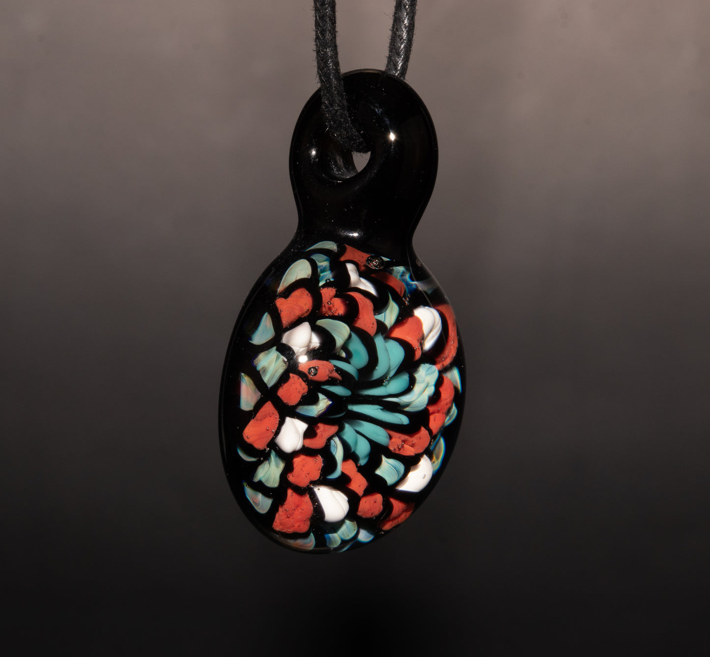 Multicolored Mandala Pendant | Fillacello Glass Art | Heady Sacred Geometry Jewelry