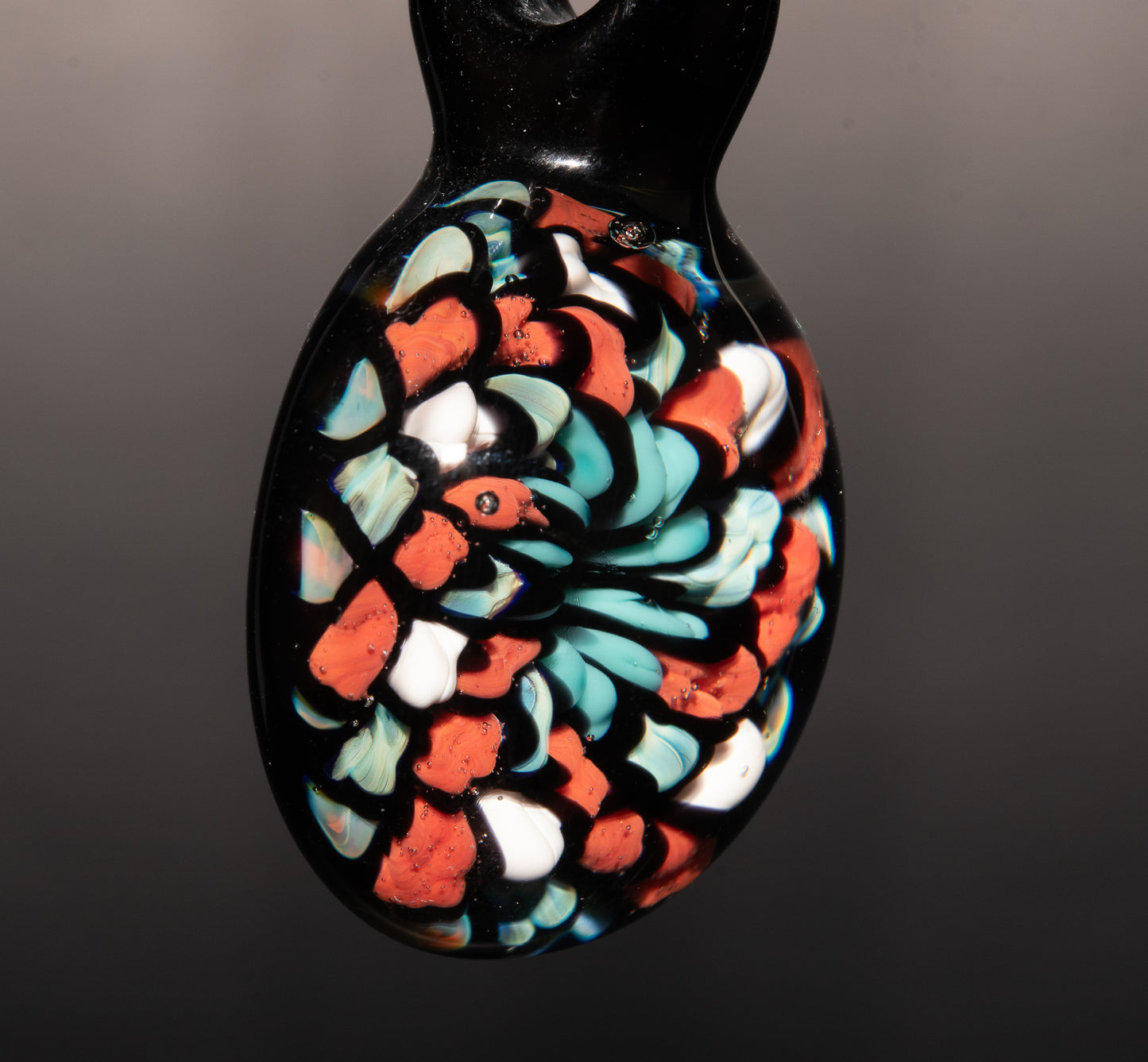 Multicolored Mandala Pendant | Fillacello Glass Art | Heady Sacred Geometry Jewelry