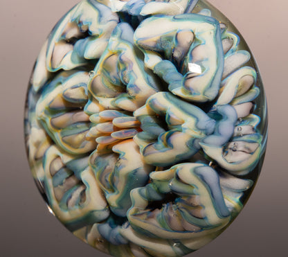 Lotus Chrysanthemum Dream Pendant | Peony Inspired Glass Flower | Handmade Art