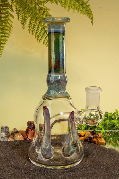 14mm Gold and Silver Fumed Rig