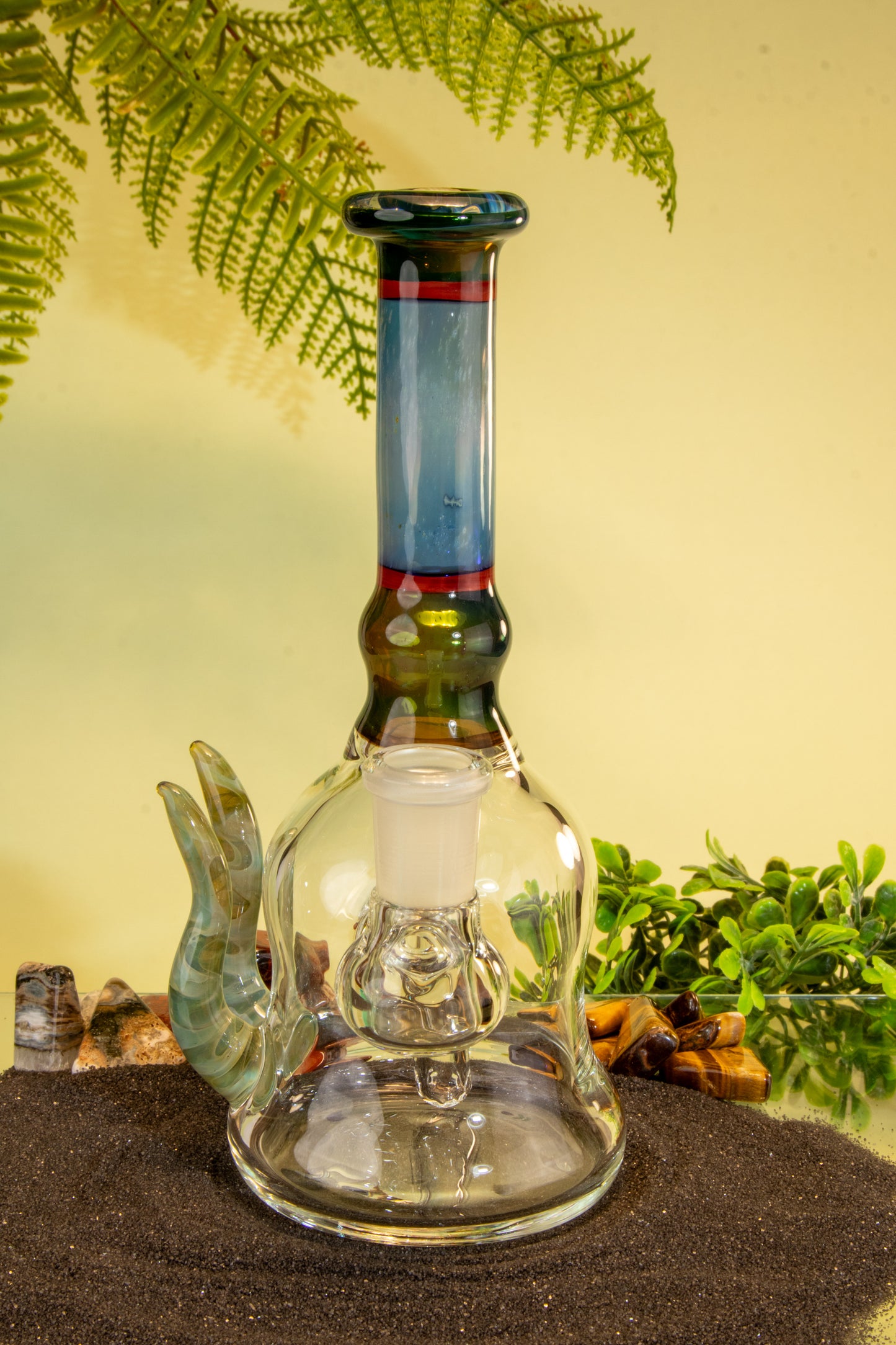 14mm Gold and Silver Fumed Colored Rig