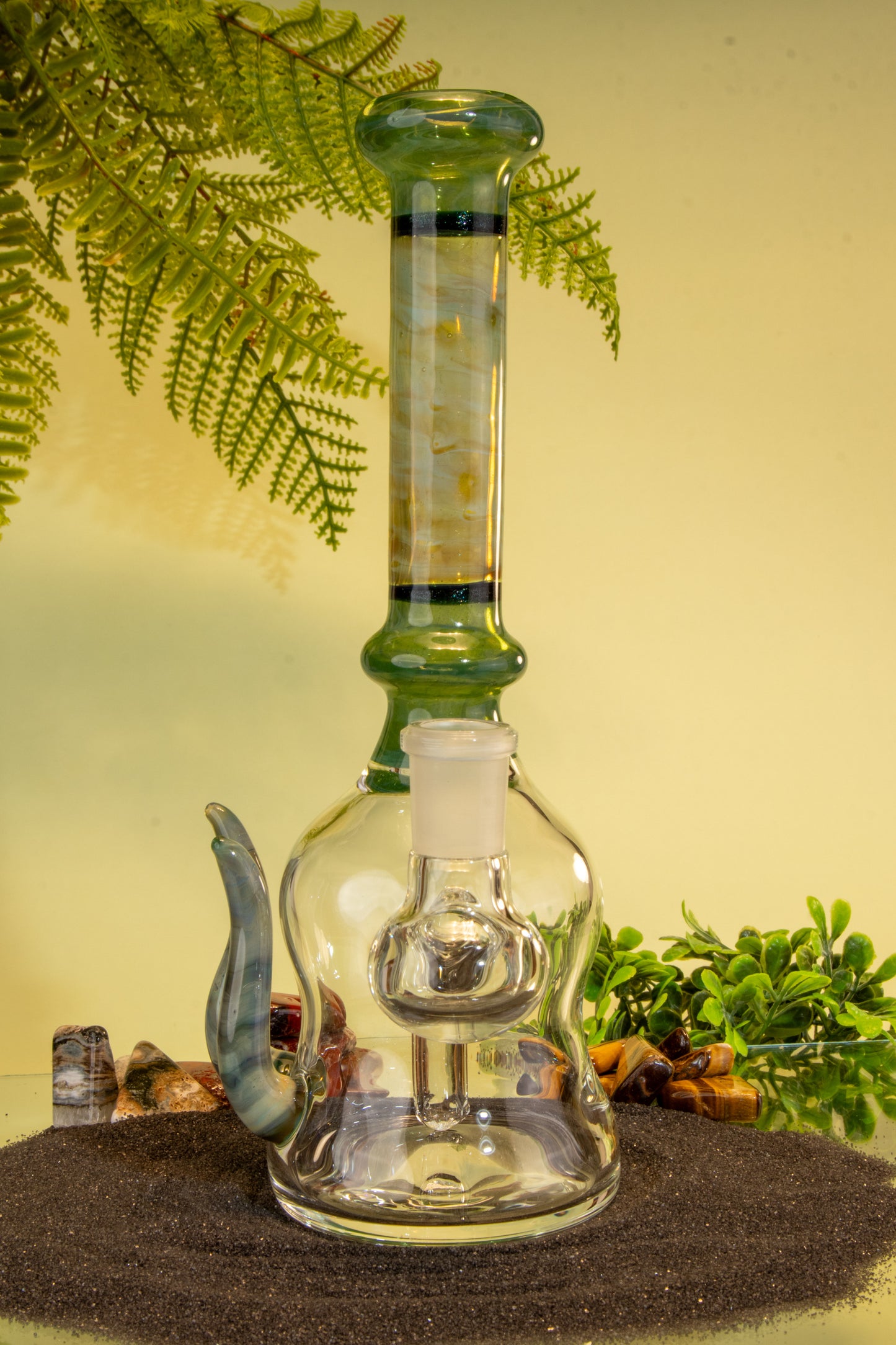 14mm Green Flambe Colored Rig