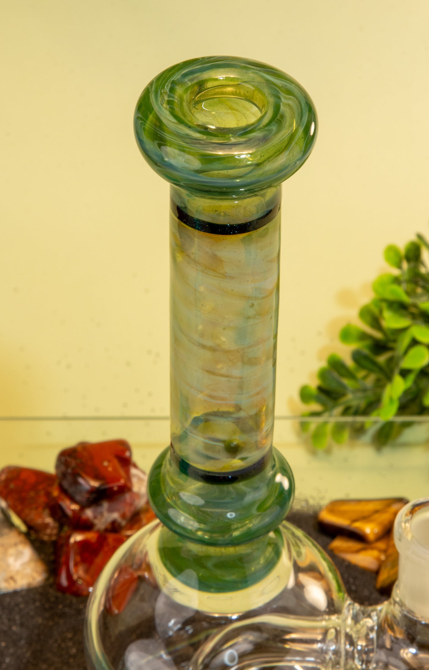 14mm Green Flambe Colored Rig