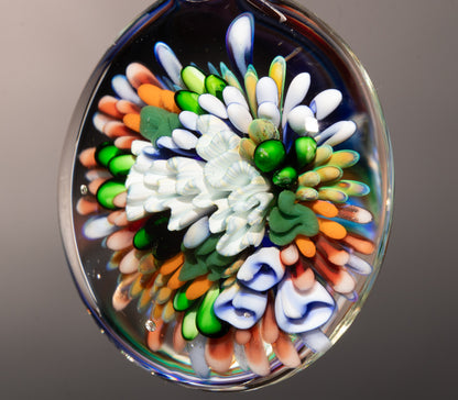 Handmade Coral Reef Pendant Necklace | Glass Ocean Jewelry | Beach & Nautical Gift