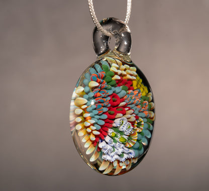 Handmade Coral Reef Necklace | Glass Ocean Pendant | Beach Jewelry Gift for Women
