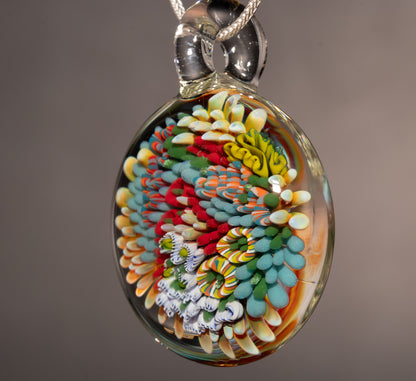 Handmade Coral Reef Necklace | Glass Ocean Pendant | Beach Jewelry Gift for Women