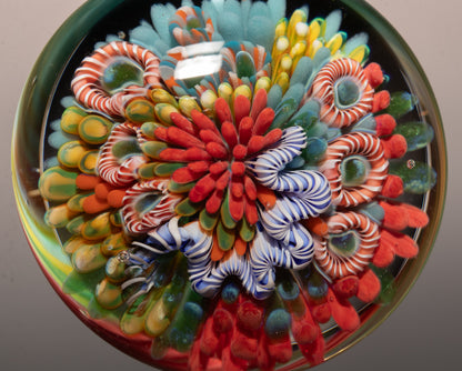 High End Coral Reef Glass Pendant | Ocean Art Necklace | Handmade Glass Jewelry
