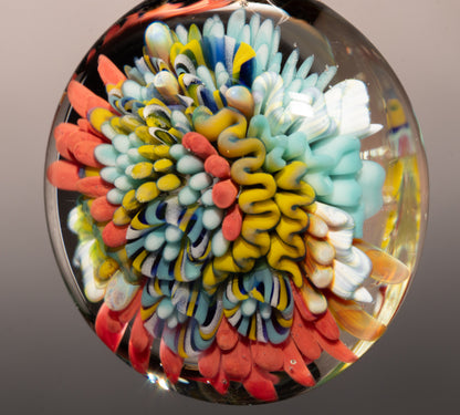 Unique Coral Reef Glass Necklace | Handblown Ocean Pendant | Artistic Jewelry