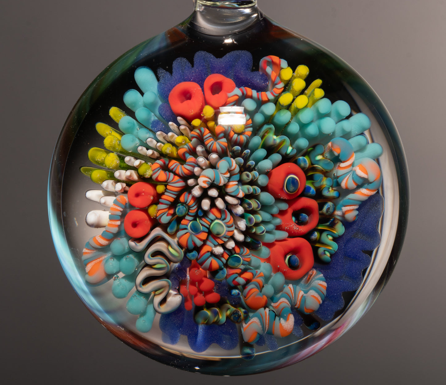 Ocean Vibes Glass Coral Pendant | Beach Necklace Jewelry | Sea Life Inspired