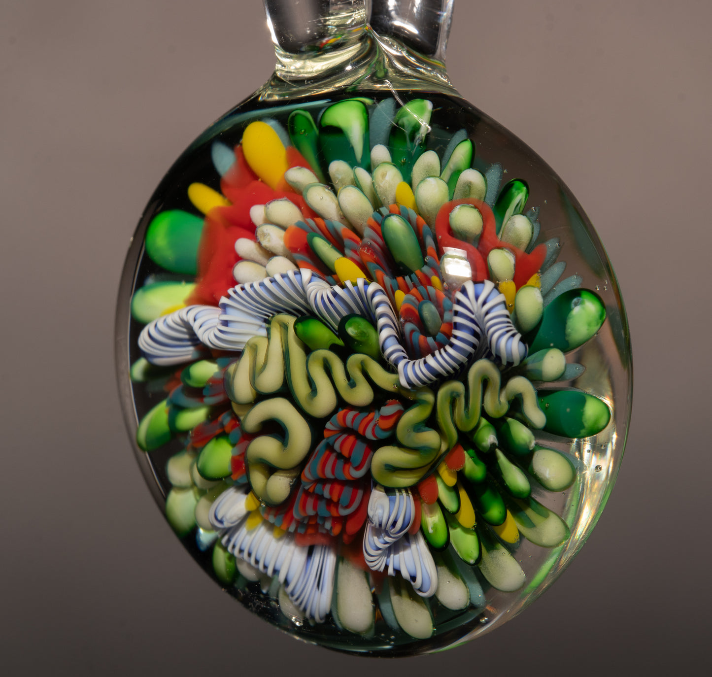 Beach Inspired Coral Reef Glass Pendant | Coastal Jewelry Necklace | Ocean Vibes