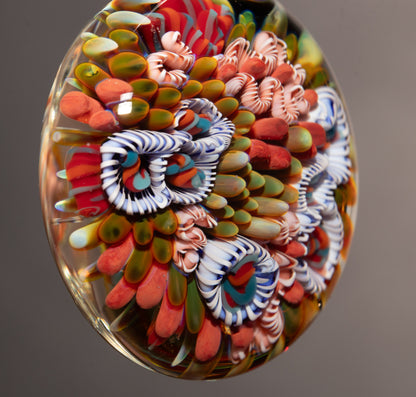 Coral Reef Necklace Glass Pendant | Gift for Girlfriend | Beach Jewelry Present