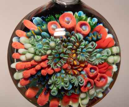 Glass Coral Reef Pendant | Ocean Necklace Jewelry | Nautical Beach Gift Idea
